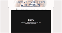 Desktop Screenshot of instantconfidencewithwomen.com