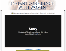 Tablet Screenshot of instantconfidencewithwomen.com